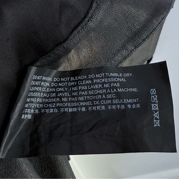 Theory 5 Pocket Flare Pant Jeans in Leather Black Size 0 Ankle Crop Quiet Luxury - Picture 13 of 16